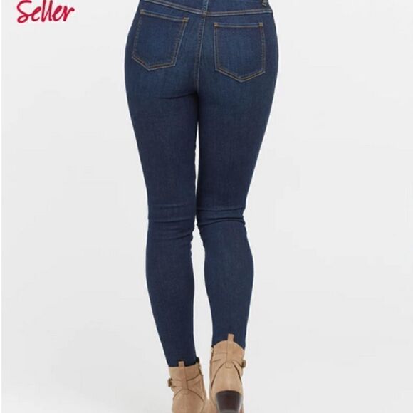 Spanx Ankle Skinny crop Jeans Medium Wash Sz S - Picture 3 of 7